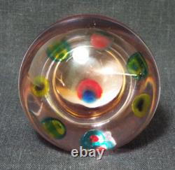 VTG 1960s MURANO Art Glass Mushroom with Murrines ITALY Antonio Da Ros Cenedese