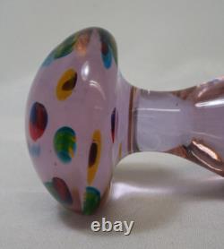 VTG 1960s MURANO Art Glass Mushroom with Murrines ITALY Antonio Da Ros Cenedese