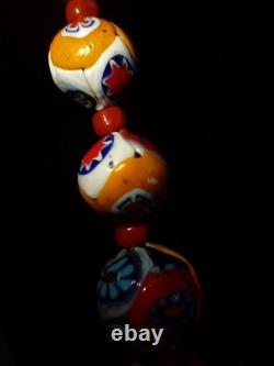 VTG 20Graduated Murano Glass Necklace. In Perfect Condition