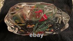 VTG Authentic MURANO Aquarium Paperweight/Decor 8T By 7W