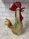 VTG Hand-blown Murano glass Rooster with internal white inclusions and bubbles
