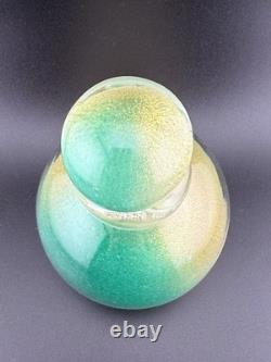 VTG Italian Murano Sommerso Aventurine Seguso Art Glass Perfume BottleGLOWS