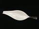 VTG Italian Seguso Murano 2 Tier White Glass Leaf Cattail for Chandelier, 22 L