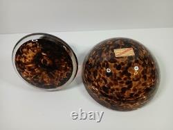 VTG MURANO Glass Tortoise Heavy Bowl Ashtray Artwork MCM Italy Vintage Art Deco