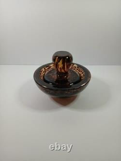 VTG MURANO Glass Tortoise Heavy Bowl Ashtray Artwork MCM Italy Vintage Art Deco