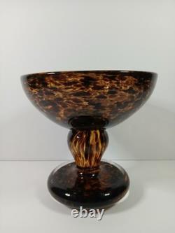 VTG MURANO Glass Tortoise Heavy Bowl Ashtray Artwork MCM Italy Vintage Art Deco