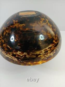 VTG MURANO Glass Tortoise Heavy Bowl Ashtray Artwork MCM Italy Vintage Art Deco