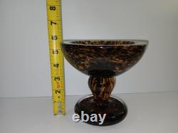 VTG MURANO Glass Tortoise Heavy Bowl Ashtray Artwork MCM Italy Vintage Art Deco