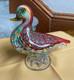 VTG Murano Glass Duck Figurine La Tour d'Argent Paris Galliano Ferro Sticker