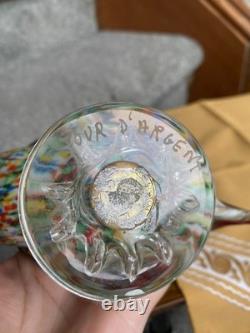VTG Murano Glass Duck Figurine La Tour d'Argent Paris Galliano Ferro Sticker