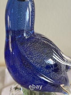 VTG Murano glass COCKATOO Italian ART glass bird MADE IN ITALY 11.5 Sculpture