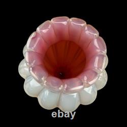 VTG Pink Opaline Archimede Seguso Murano Glass Vase Midcentury 1940s-60s