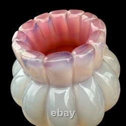VTG Pink Opaline Archimede Seguso Murano Glass Vase Midcentury 1940s-60s