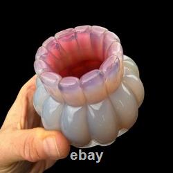 VTG Pink Opaline Archimede Seguso Murano Glass Vase Midcentury 1940s-60s