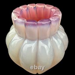 VTG Pink Opaline Archimede Seguso Murano Glass Vase Midcentury 1940s-60s