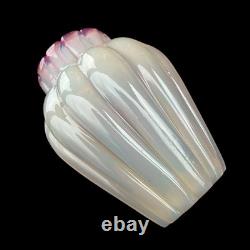 VTG Pink Opaline Archimede Seguso Murano Glass Vase Midcentury 1940s-60s