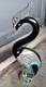 VTG Rare Murano Glass Blue Heron Italy 14 6+ Lbs. Gorgeous Color