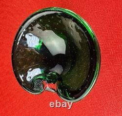 VTG Seguso Murano Sommerso Cactus Glass Ashtray Bowl Italy 1970 Mid Century MCM