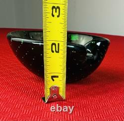 VTG Seguso Murano Sommerso Cactus Glass Ashtray Bowl Italy 1970 Mid Century MCM