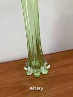 Very Large Vintage Gardenia Hand-Blown Murano Glass Vase, Italy, 1970s