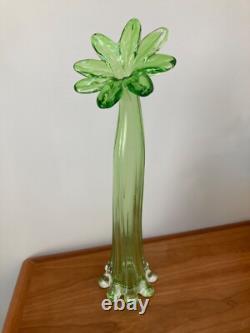 Very Large Vintage Gardenia Hand-Blown Murano Glass Vase, Italy, 1970s