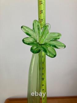 Very Large Vintage Gardenia Hand-Blown Murano Glass Vase, Italy, 1970s