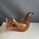 Vetri pink gold flecking vtg art glass murano sommerso bird