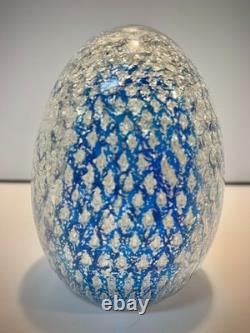 Vetro Artistico Veneziano Venetian Murano Glass Egg Paperweight