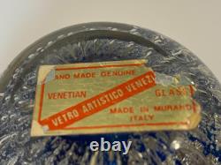 Vetro Artistico Veneziano Venetian Murano Glass Egg Paperweight