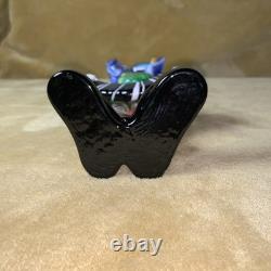 Vintage 11.75 Inch Multicolor Murano Glass Rare Musician Clown Holding Accordion