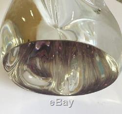 Vintage 12 Tall Heavy Lavender Purple Murano Sommerso Vase