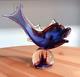 Vintage 1940-50s Murano Glass Fish Arching Italy Art Statue Sculpture OOAK