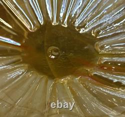 Vintage 1940s Murano Large Golden Sea Shell Art Glass Bowl