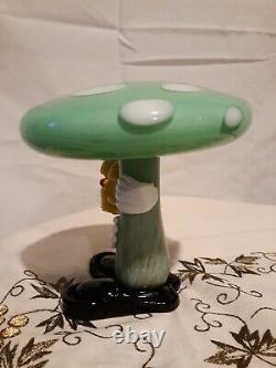 Vintage 1950's-1960's Cenedese Murano art glass clown under a mushroom figurine