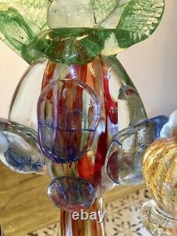 Vintage 1950's Serguso Murano Glass clown Lamp stunning and Rare