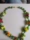 Vintage 1950's Venetian Murano Glass Multi Color FRUIT SALAD Cluster Necklace