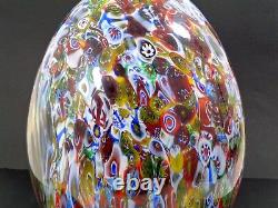 Vintage 1960's Huge Murano Glass Egg Shaped Table Lamp