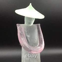 Vintage 1960s Modernist Murano Glass Figure Chinese Man Seguso attributed