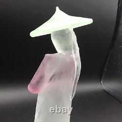 Vintage 1960s Modernist Murano Glass Figure Chinese Man Seguso attributed