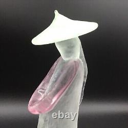 Vintage 1960s Modernist Murano Glass Figure Chinese Man Seguso attributed