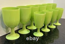 Vintage 1960s Murano Empoli Carlo Moretti Cased Green Glassware