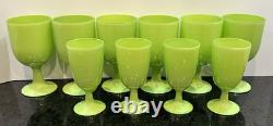 Vintage 1960s Murano Empoli Carlo Moretti Cased Green Glassware