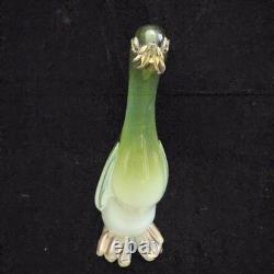 Vintage 1960s Murano Glass 14.5 DUCK Gold Flake Beak/ Feet Glass