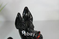 Vintage 1970 murano glass terrier dog figurine