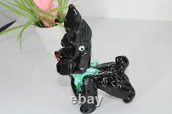 Vintage 1970 murano glass terrier dog figurine