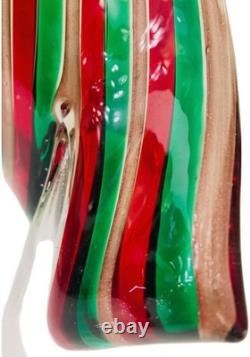 Vintage 1980 Italian Cenedese Murano Glass Christmas tree sculpture RARE