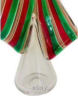 Vintage 1980 Italian Cenedese Murano Glass Christmas tree sculpture RARE Vintage 1980 Italian Cenedese Murano Glass Christmas tree sculpture RARE