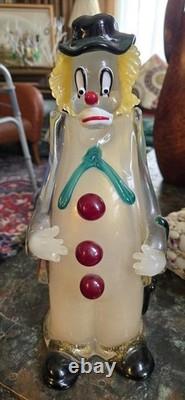 Vintage 1994 Authentic Murano Glass Venice Italy Hand Blown Filled WithGold Flecks