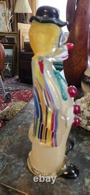 Vintage 1994 Authentic Murano Glass Venice Italy Hand Blown Filled WithGold Flecks