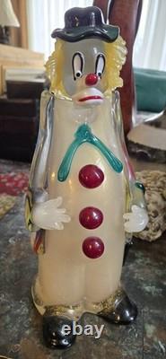 Vintage 1994 Authentic Murano Glass Venice Italy Hand Blown Filled WithGold Flecks